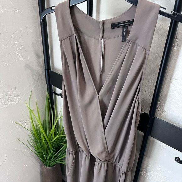 BCBGMAXAZRIA Thalia Romper Spanish Moss (Green) Size Medium - Picture 6 of 16